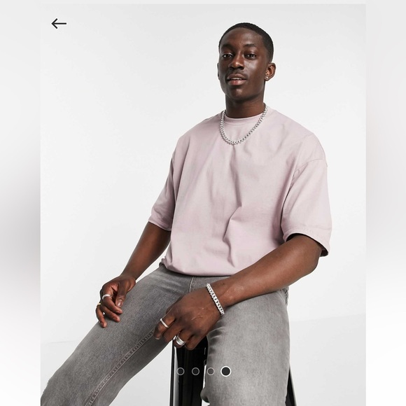 ASOS Design Oversized T-Shirt in Purple with Mushroom Back Print - Picture 4 of 9